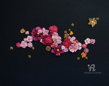 Peinture intitulée "Tsa Kaori" par Thaïs, Œuvre d'art originale, Acrylique