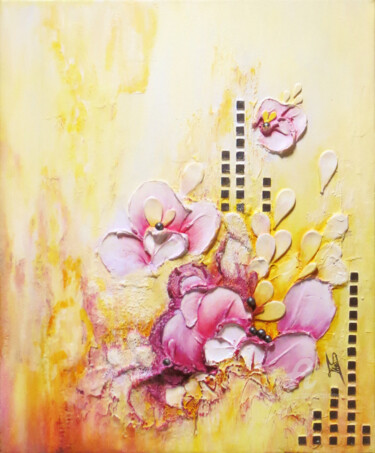 Painting titled "Shanliang" by Thaïs, Original Artwork, Acrylic Mounted on Wood Stretcher frame