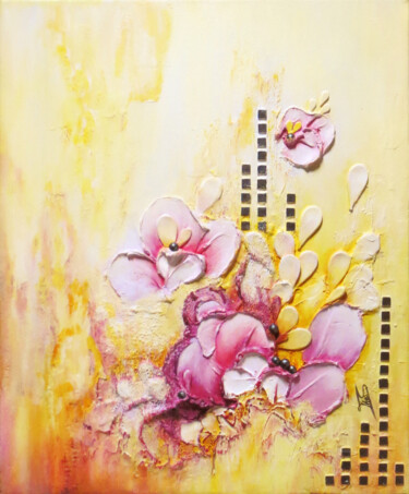 Painting titled "Shanliang" by Thaïs, Original Artwork, Acrylic Mounted on Wood Stretcher frame