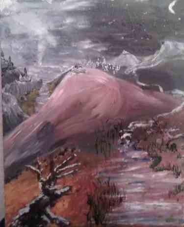 Painting titled "Die Natur der Weibl…" by Thalis Colorworld, Original Artwork, Oil