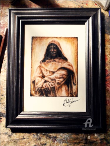 Pintura intitulada "Giordano Bruno port…" por Thalita Tonon (SottoSopra), Obras de arte originais, Óleo