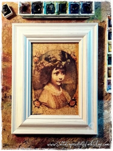 Printmaking titled "Alice Liddell-frame…" by Thalita Tonon (SottoSopra), Original Artwork, Digital Print