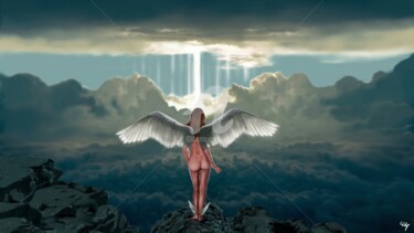 Digital Arts titled "Destiny Of An Angel" by Thanouphet Khankap, Original Artwork, Digital Painting