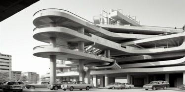 Digital Arts titled "Parking07" by Thapsus, Original Artwork, AI generated image