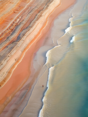 Artes digitais intitulada "The Beach 05" por Thapsus, Obras de arte originais, Imagem gerada por IA