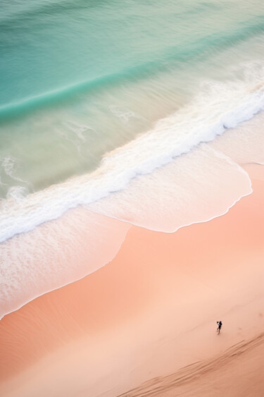 Digital Arts titled "The Beach 10" by Thapsus, Original Artwork, AI generated image