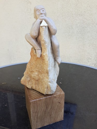 Rzeźba zatytułowany „Prise de hauteur” autorstwa Jean-Pierre Thaurenne, Oryginalna praca, Kamień