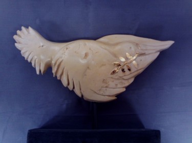 Sculpture intitulée "Colombe de la Paix" par Jean-Pierre Thaurenne, Œuvre d'art originale, Pierre