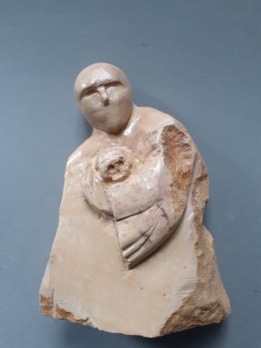 Escultura titulada "Vanité" por Jean-Pierre Thaurenne, Obra de arte original, Piedra