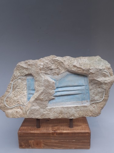 Скульптура под названием "Archéologie du futu…" - Jean-Pierre Thaurenne, Подлинное произведение искусства, Камень