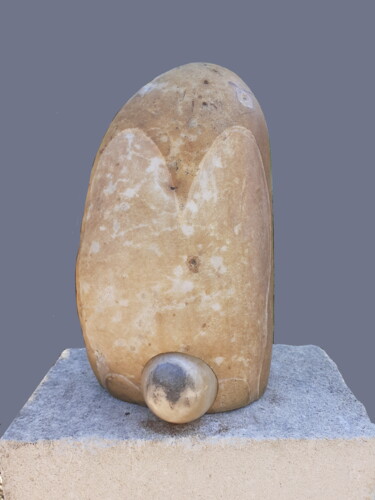 Escultura titulada "Manchotte" por Jean-Pierre Thaurenne, Obra de arte original, Piedra