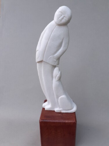 Escultura intitulada "Amour fidèle" por Jean-Pierre Thaurenne, Obras de arte originais, Pedra