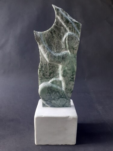 Sculpture titled "Nu au solei" by Jean-Pierre Thaurenne, Original Artwork, Stone