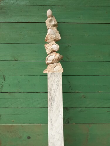 Скульптура под названием "Génération spontanée" - Jean-Pierre Thaurenne, Подлинное произведение искусства, Камень