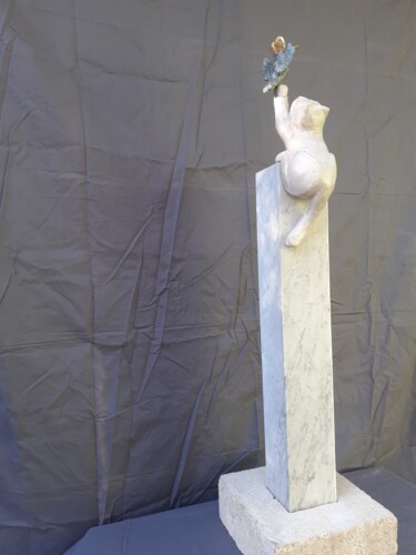 Скульптура под названием "Prédations" - Jean-Pierre Thaurenne, Подлинное произведение искусства, Камень