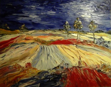 CHAMPS ROUGES 81x65 cm ©2016 par Thierry Chanal