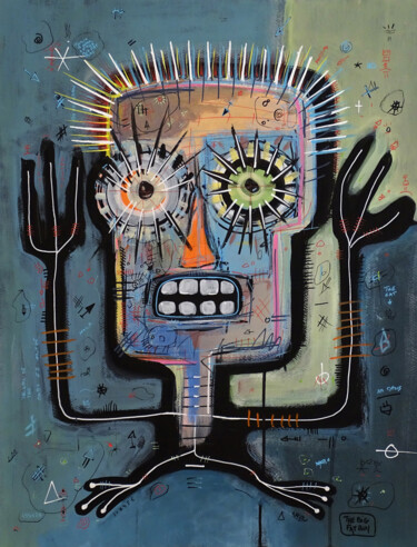Painting titled "I'm afraid of the l…" by The Big Fat Boy, Original Artwork, Acrylic