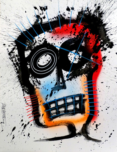 Peinture intitulée "I have a headache" par The Big Fat Boy, Œuvre d'art originale, Acrylique