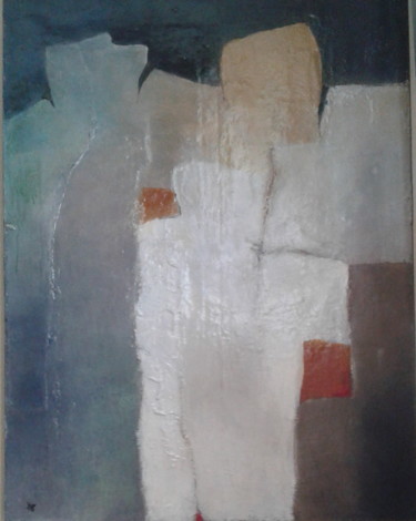 Peinture intitulée "QUERCY-Ô Ma Falaise" par Thérèse Bosc, Œuvre d'art originale, Huile
