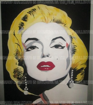 Painting titled "Marilyn Monroe canv…" by The_film _collector, Original Artwork, Oil