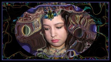 Digital Arts titled "Lapislazuli Beauty" by The Mystic Otto Rapp, Original Artwork, Photo Montage