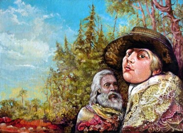 Painting titled "The Dauphin And Cap…" by The Mystic Otto Rapp, Original Artwork