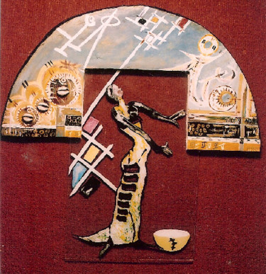 Peinture intitulée "homage a Dali" par The_bantu, Œuvre d'art originale