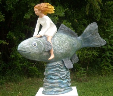 Sculpture titled "chevauchée" by Thérèse Brandeau, Original Artwork