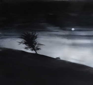 Pintura titulada "A Tree on a bright…" por Pascal Fessler, Obra de arte original, Acrílico