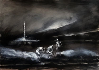 Peinture intitulée "Dance of the Doomed" par Pascal Fessler, Œuvre d'art originale, Acrylique