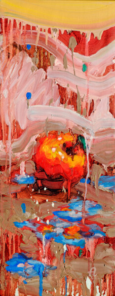Картина под названием "forbidden fruit" - Thekairos, Подлинное произведение искусства, Масло