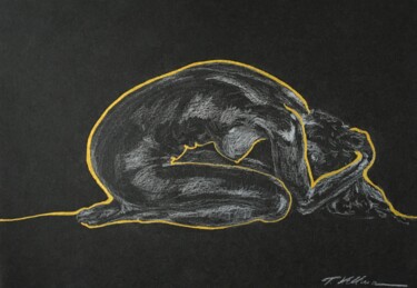 Рисунок под названием "Again" - Thekla Kellmann, Подлинное произведение искусства, Пастель
