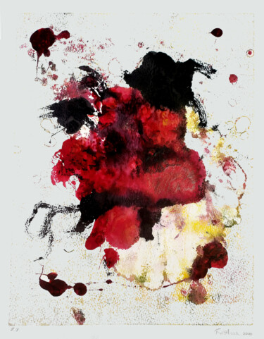Incisioni, stampe intitolato "Fantasmagoria I" da Thelmo Silveira, Opera d'arte originale, Monotipo