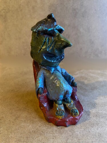 Sculpture titled "Kral Orc" by Thenoktart, Original Artwork, Clay