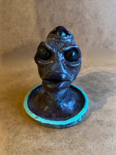 Rzeźba zatytułowany „Alien” autorstwa Thenoktart, Oryginalna praca, Glina