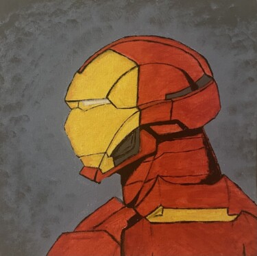 Painting titled "Iron Man" by Thenoktart, Original Artwork, Acrylic