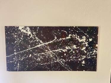 Painting titled "Remaining Stars" by Theo Mahy Ma Somga, Original Artwork, Oil