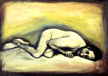 Картина под названием "Boarder" - Undarkpaint, Подлинное произведение искусства, Масло