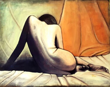 Painting titled "Silken" by Undarkpaint, Original Artwork, Oil