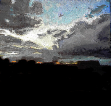 Peinture intitulée "Crépuscule" par Théodore Bouret, Œuvre d'art originale, Acrylique