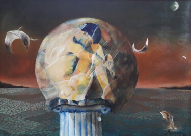 Ζωγραφική με τίτλο "Isolation" από Θεοδωροσ Μαρκοπουλοσ, Αυθεντικά έργα τέχνης, Λάδι