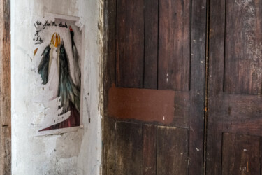 Fotografia zatytułowany „Wooden door” autorstwa Theofilos Koutroumanis, Oryginalna praca, Fotografia cyfrowa