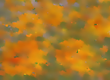 Arts numériques intitulée "nuages de fleurs ja…" par Théognis, Œuvre d'art originale, Peinture numérique