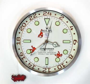 Spiteful Monkeys vs Rolex 001 Scultura intitolato "Spiteful Monkeys vs…" da Anita, Opera d'arte originale, Modellazione 3D