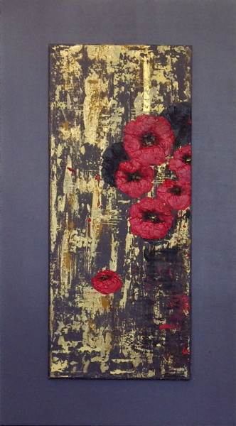 Painting titled "Coquelicots" by Théophanie, Original Artwork, Acrylic