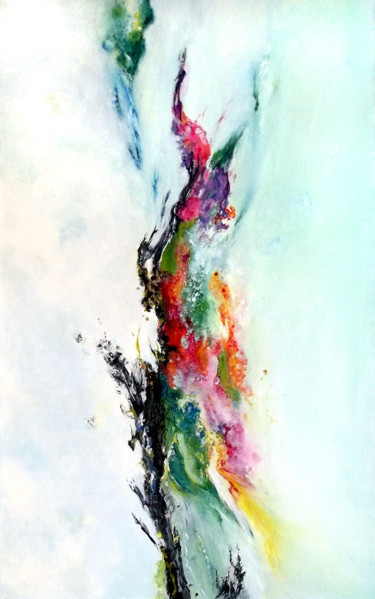 Картина под названием "Emergence" - Théophile Delaine, Подлинное произведение искусства, Масло
