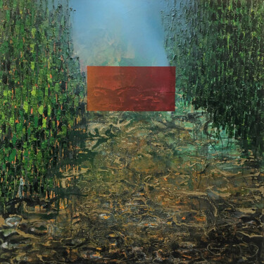 Painting titled "Vibrations" by Thérèse Barisan, Original Artwork, Acrylic