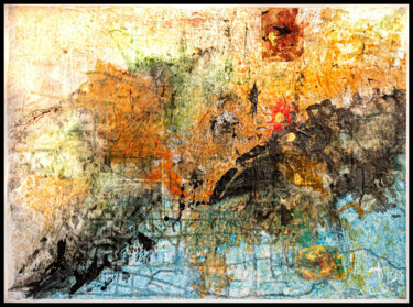 Malarstwo zatytułowany „Atmosphère 2” autorstwa Thérèse Barisan, Oryginalna praca, Akryl