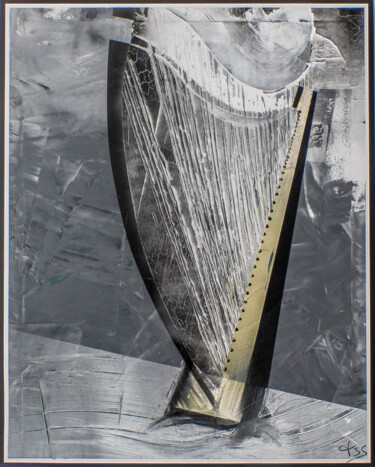 Картина под названием "Harp'ange" - Thérèse Barisan, Подлинное произведение искусства, Масло