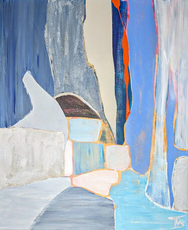 Malarstwo zatytułowany „Silence” autorstwa Thérèse Barisan, Oryginalna praca, Akryl Zamontowany na Drewniana rama noszy